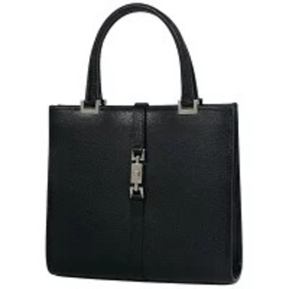 Gucci Jackie Handbag Tote Bag Leather Black